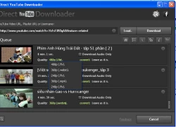 Tải hàng loạt video YouTube cùng một lúc với Direct YouTube Downloader