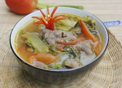 [Chế biến] - Canh dưa cải chua và thịt bò