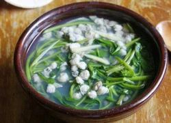 [Chế biến] - Canh hến nấu rau muống