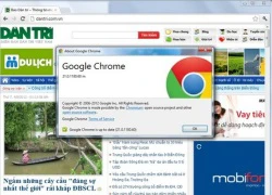 Chrome 21 trình làng "bịt" thêm nhiều lỗ hổng bảo mật