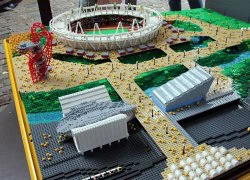 Mô hình Công viên Olympic khổng lồ bằng Lego