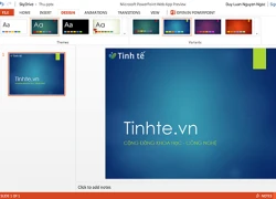 Mời dùng thử Microsoft Office Web App phiên bản mới tương thích tốt với cảm ứng