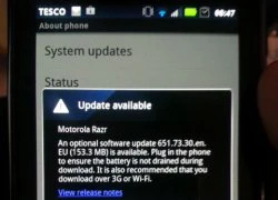 Motorola Droid Razr bắt đầu lên Android 4.0