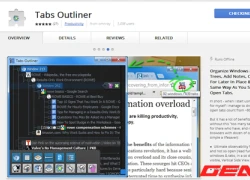 outliner Tabs - Quản lý tab trên Google Chrome theo cây