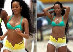 Rihanna mặc mốt quần &#8216;hư hỏng&#8217;