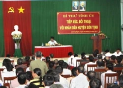 Bí thư Tỉnh ủy Quảng Ngãi đối thoại trực tiếp với dân