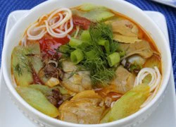 [Chế biến] - Bún nghêu dọc mùng