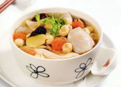 [Chế biến] - Canh gà hạt sen