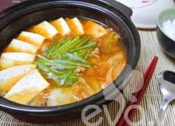 [Chế biến] &#8211; Canh kim chi đậu phụ