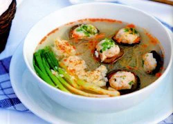 [Chế biến] - Miến thịt cua nấm thả