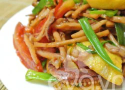 [Chế biến] - Mực khô xào dứa