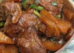 [Chế biến] - Sườn non kho dứa