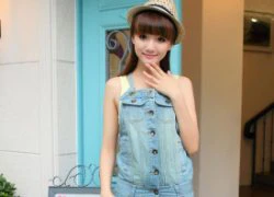 Cực xinh yêu với đồ yếm denim