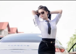 Hotgirl Việt "sexy" bên Porsche