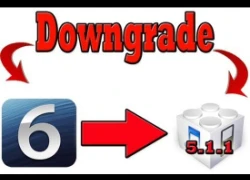 Hướng dẫn downgrade xuống iOS 5.1.1