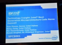 Intel tiết lộ về kiến trúc Haswell mới - Tối ưu từ tablet cho tới server