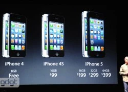 iPhone 5 chính thức ra mắt giá 199 USD