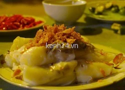 Lạ miệng với món bánh cuốn hành phi