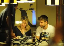 Pique và Shakira đắm đuối trong bữa tối lãng mạn