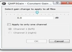 QMP3Gain: Tự động tùy chỉnh âm lượng