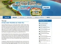 Ra mắt website "Vì học sinh Trường Sa thân yêu"