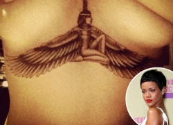 Rihanna khoe hình xăm ngay dưới ngực