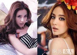 Sự giống nhau kỳ lạ giữa Angelababy và "nữ thần" 9X