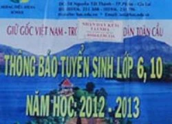 Trường học "chui" tuyển sinh ồn ã