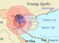 Bão số 8 liên tục đổi hướng khi vào đất liền