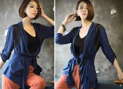 Cardigan cách điệu ấn tượng cho mùa thu