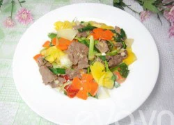 [Chế biến] - Thịt bò xào dứa