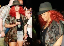 Diện camo jacket đỉnh như Rihanna