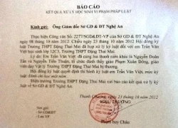 Đình chỉ 1 năm học đối với học sinh đánh thầy giáo