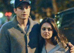 Hình ảnh hạnh phúc của Ashton Kutcher - Mila Kunis