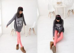 Khoe chân thon với quần leggings