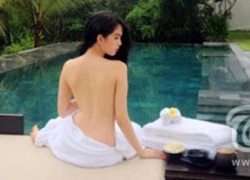 Lộ ảnh hậu trường bán nude của Ngọc Trinh