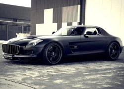 Mercedes-Benz SLS AMG độ đen mờ huyền bí