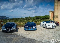 Ngắm dàn siêu xe Bugatti Veyron hàng chục triệu USD