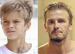 Romeo Beckham xăm tên em gái