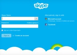 Skype 6.0 cho đăng nhập bằng Facebook