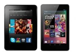 So màn hình giữa Google Nexus 7 và Kindle Fire HD