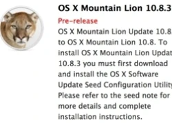 Apple tung bản thử nghiệm OS X 10.8.3