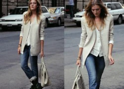 Blazer - jeans: "Bộ đôi kinh điển" của mùa lạnh