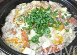 [Chế biến] - Canh đậu phụ trứng