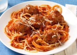 [Chế biến] - Mì spaghetti xốt thịt viên