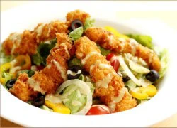 [Chế biến] - Salad gà chiên