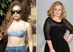 Gaga nổi đóa khi không ai chê Adele béo phì