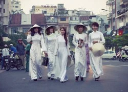 Girlgroup Lady Q diện áo dài nữ tính ngày 20/11