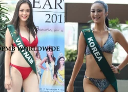 Hoàng Anh nổi bật với bikini đỏ tại Miss Earth 2012