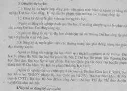 Lạ lùng: Tuyển công chức từ chối SV ĐHSP